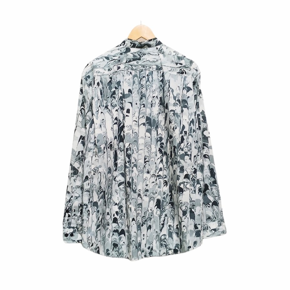 ISSEY MIYAKE MEN イッセイミヤケ メン 17AW マーブル柄 スタンドカラーシャツ ME73FJ217 ITXWO1Q717J4