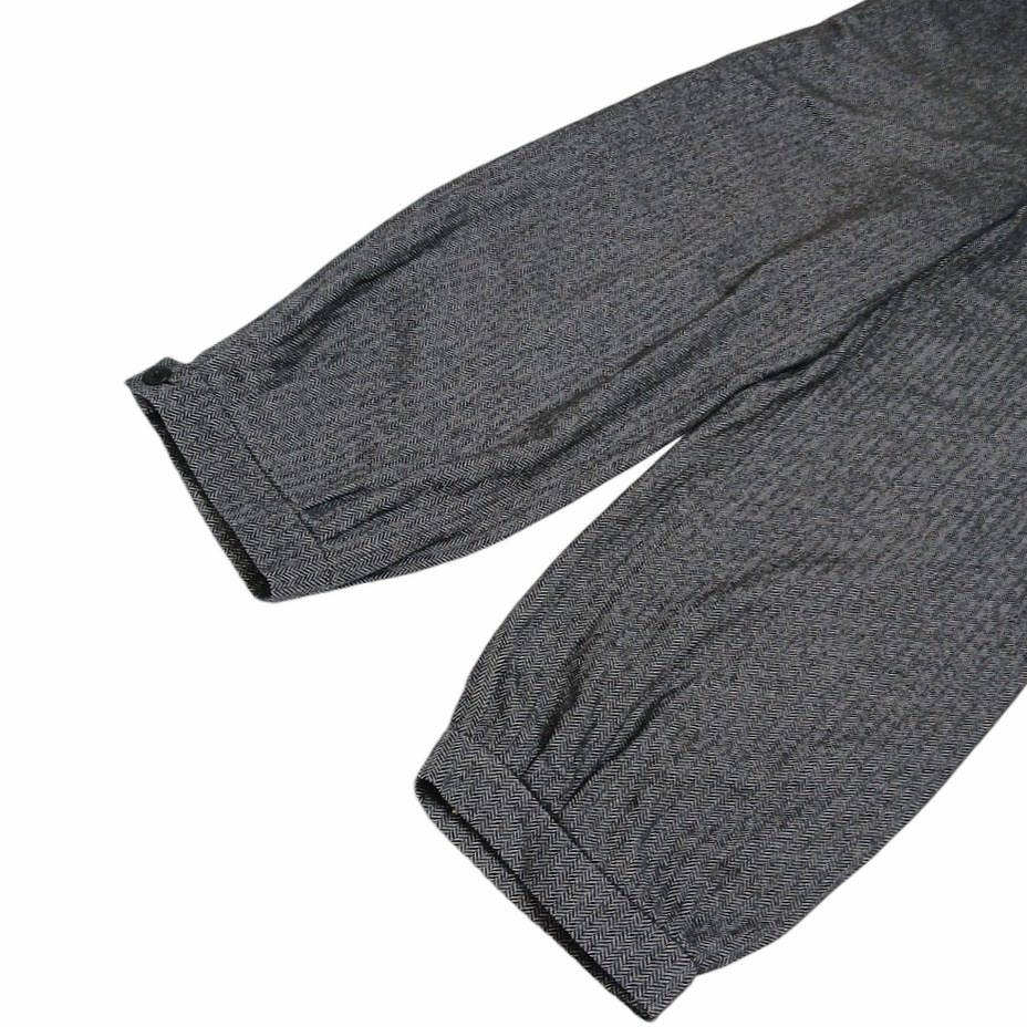 美品 agns b. agnes b アニエスベー ツイードパンツ ヘリンボーン グレー Y373TBU0 36