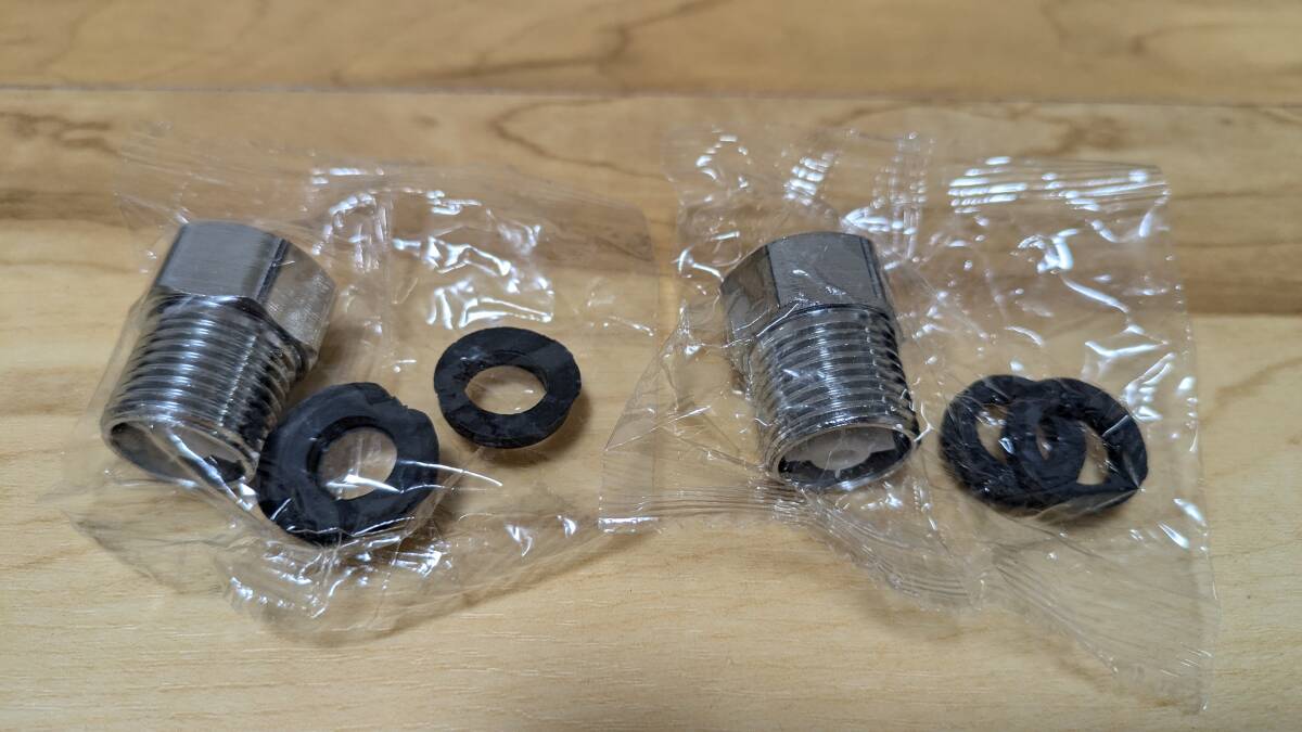 新品 未開封 逆止弁 水栓部品 逆止アダプター 逆流防止 壁付き混合栓用 ステンレス鋼