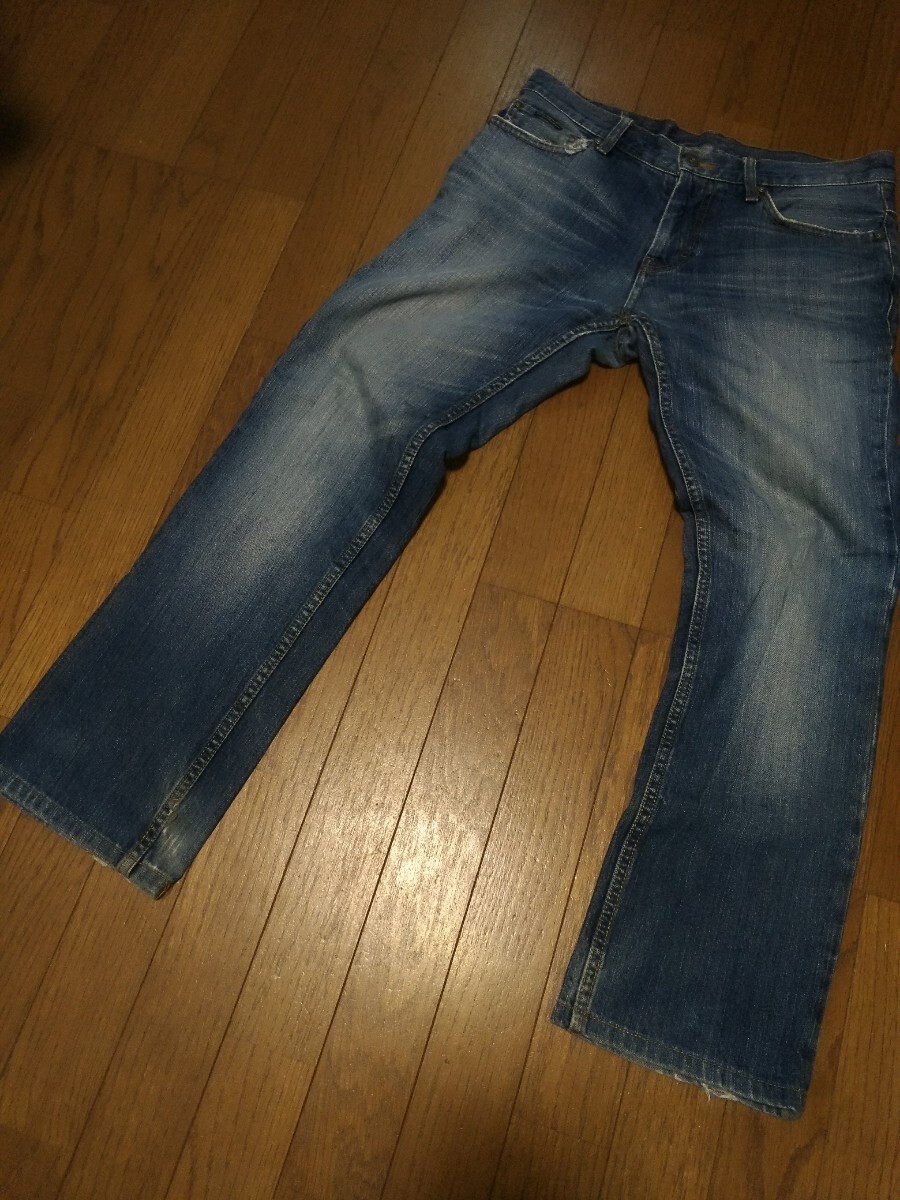 Calvin Klein　カルバンクライン　CK　デニムパンツ　メンズ　W31　USEDダメージ加工 レギュラーフィットストレート　　オンワード樫山