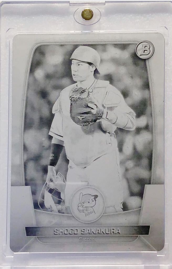 【1of1】坂倉将吾 Topps NPB Bowman Chrome plate プレート 1/1 1枚限定 BBM 広島東洋カープ スパフラ 直筆 サイン 以外 epoch エポック 