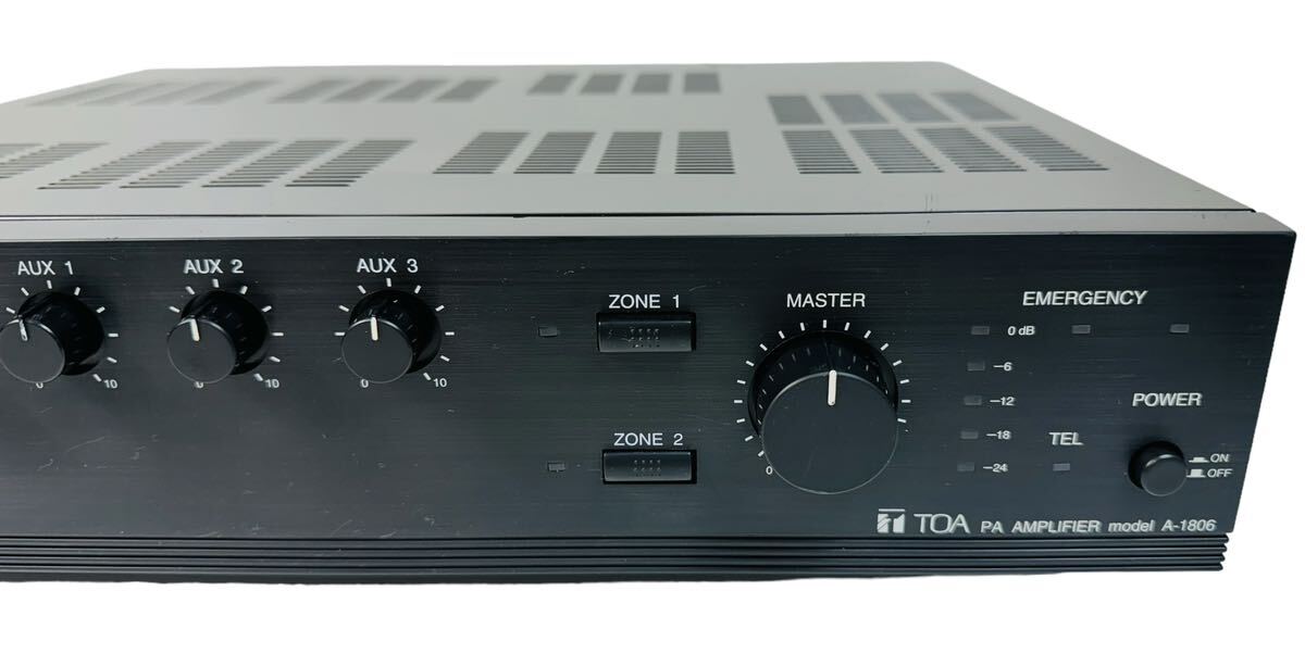 TOA PAアンプ 業務用アンプ 60W 2局 A-1806 (学校 事務所 TOA PAアンプ 業務用アンプ 60W 2局 A-1806 (学校 事務所