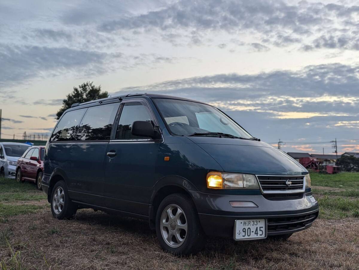 貴重 ワンオーナー 上級 四駆 4WD ガソリン GTグレード　ラルゴ　（ミニバン，ライトエース，タウンエース，等　ネオクラ，旧車好きの方へ）