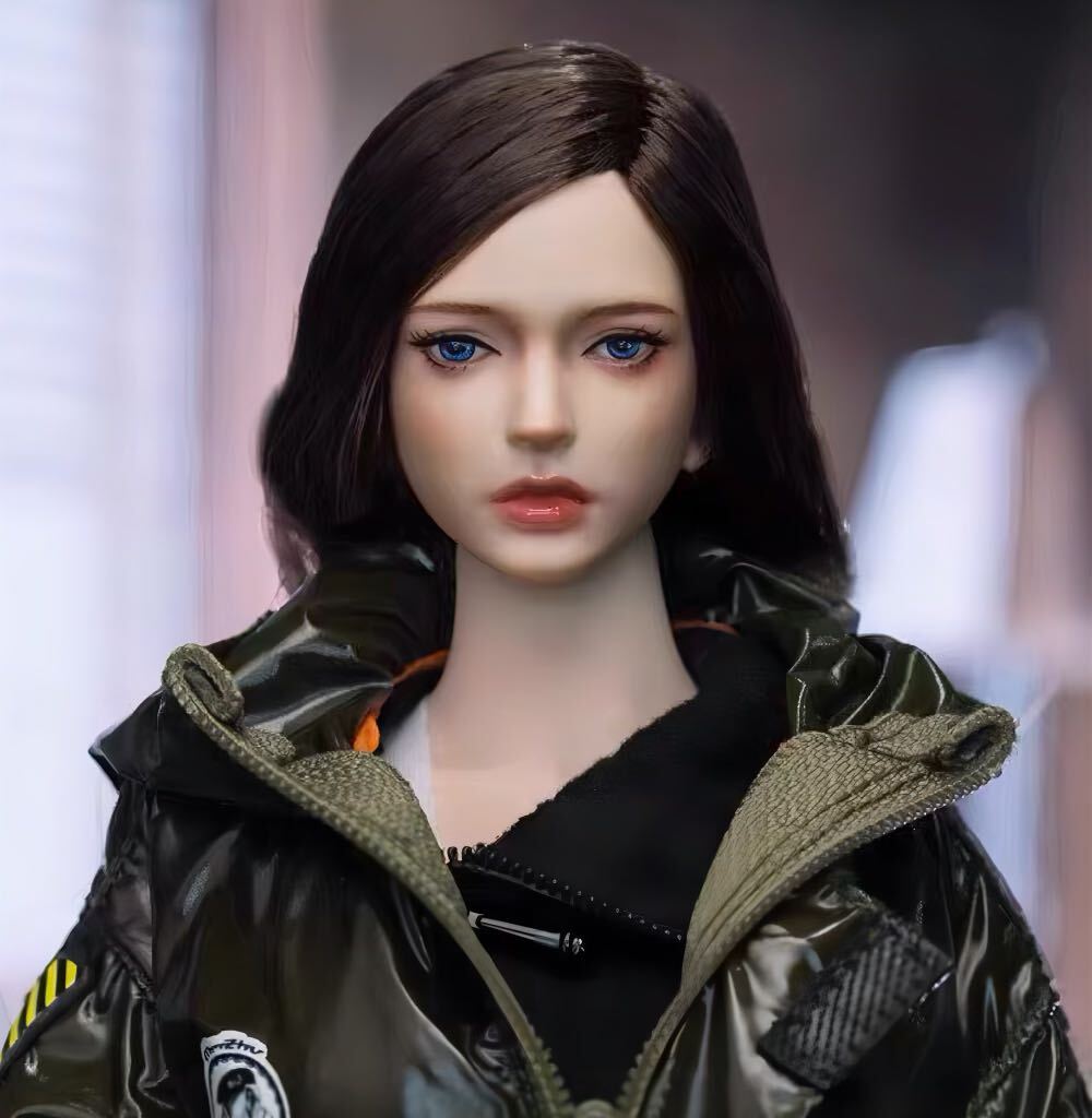 の 人気アイテムランキング 茶色 ロング 女性 フィギュアヘッド 1/6 植毛 美形女子 12インチ その他