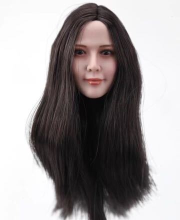 1/6 フィギュアヘッド　女性　植毛　12インチ　アジアハーフ
