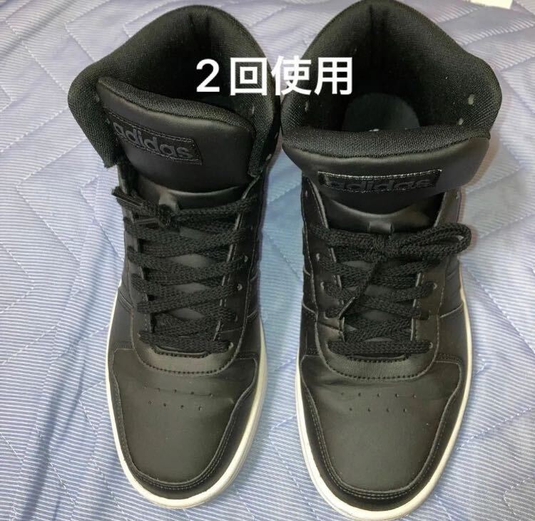 美品 アディダス スニーカー ADIHOOPS MID 2.0 メンズ ハイカット 26.5cm