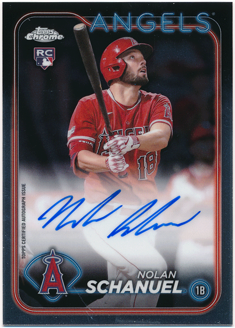 Nolan Schanuel MLB 2024 Topps Chrome RC Rookie Signature Auto 直筆サイン ルーキーオート ノーラン・シャヌエル
