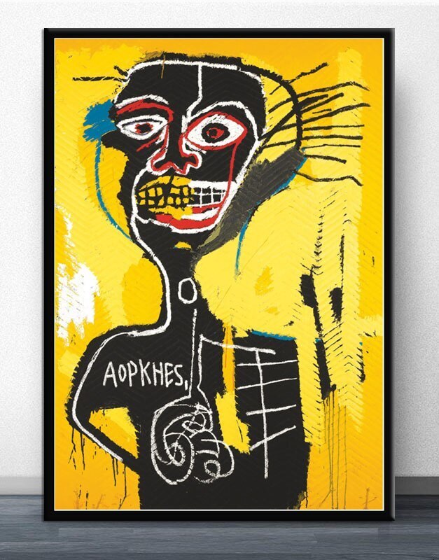 バスキア Basquiat 大 ポスター 70x50cm 海外 アート インテリア 雑貨 グッズ 絵 フォト グラフィティ 画家 ジャン ミシェル 9