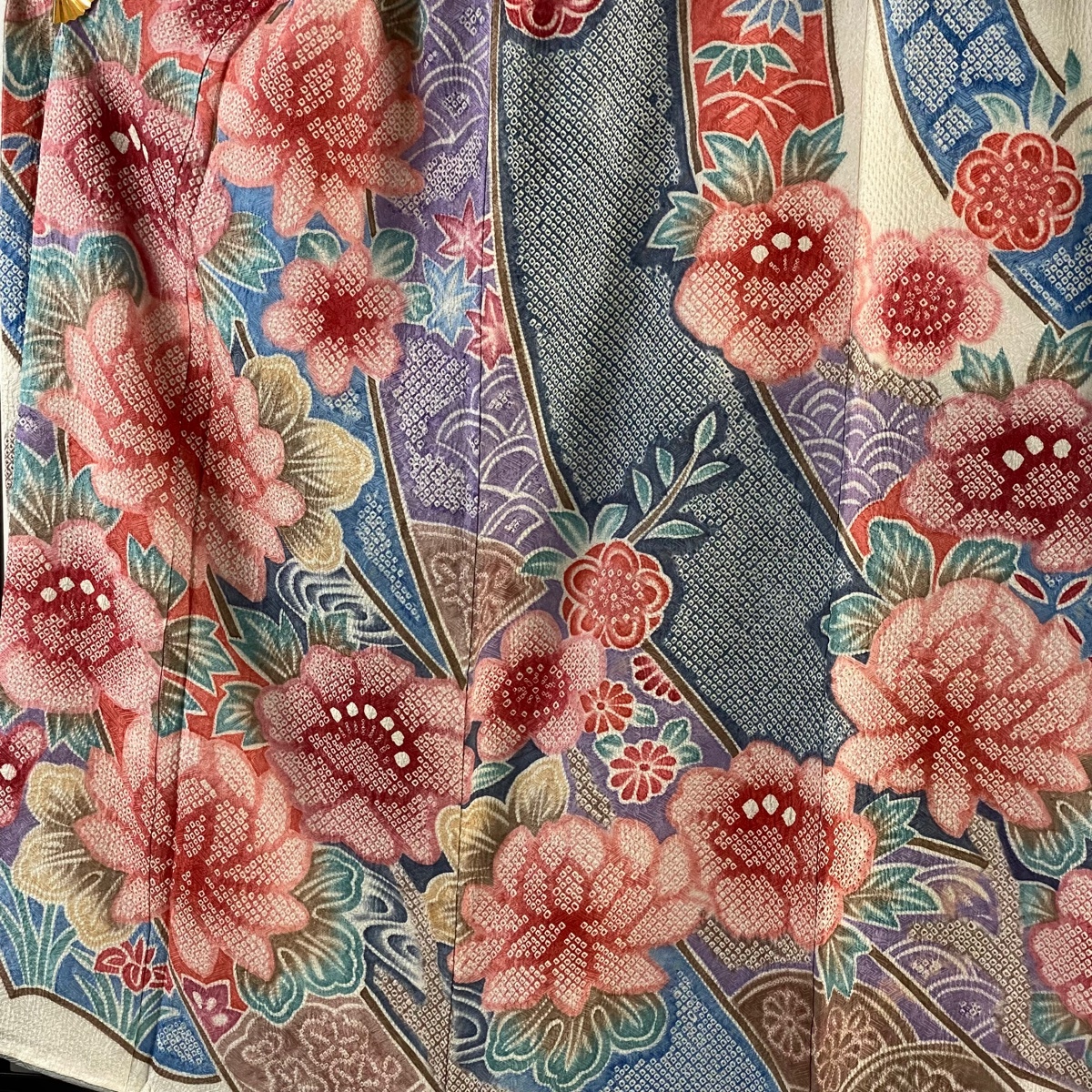 Bibian 比比昂- 振袖身丈163cm 裄丈64cm M 袷京屋林蔵落款枝花 Bibian 比比昂- 振袖身丈163cm 裄丈64cm M 袷京屋林蔵落款枝花