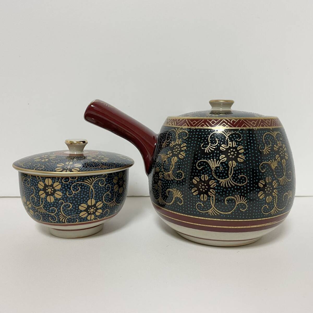 即決 九谷焼 生山 急須 蓋付茶器 セット 蓋付茶碗 湯呑み 茶器 即決 九谷焼 生山 急須 蓋付茶器 セット 蓋付茶碗 湯呑み 茶器