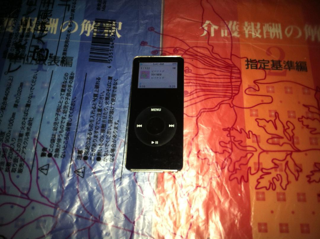 iPod nano 2GB Model No:A1137ブラック ケース付き