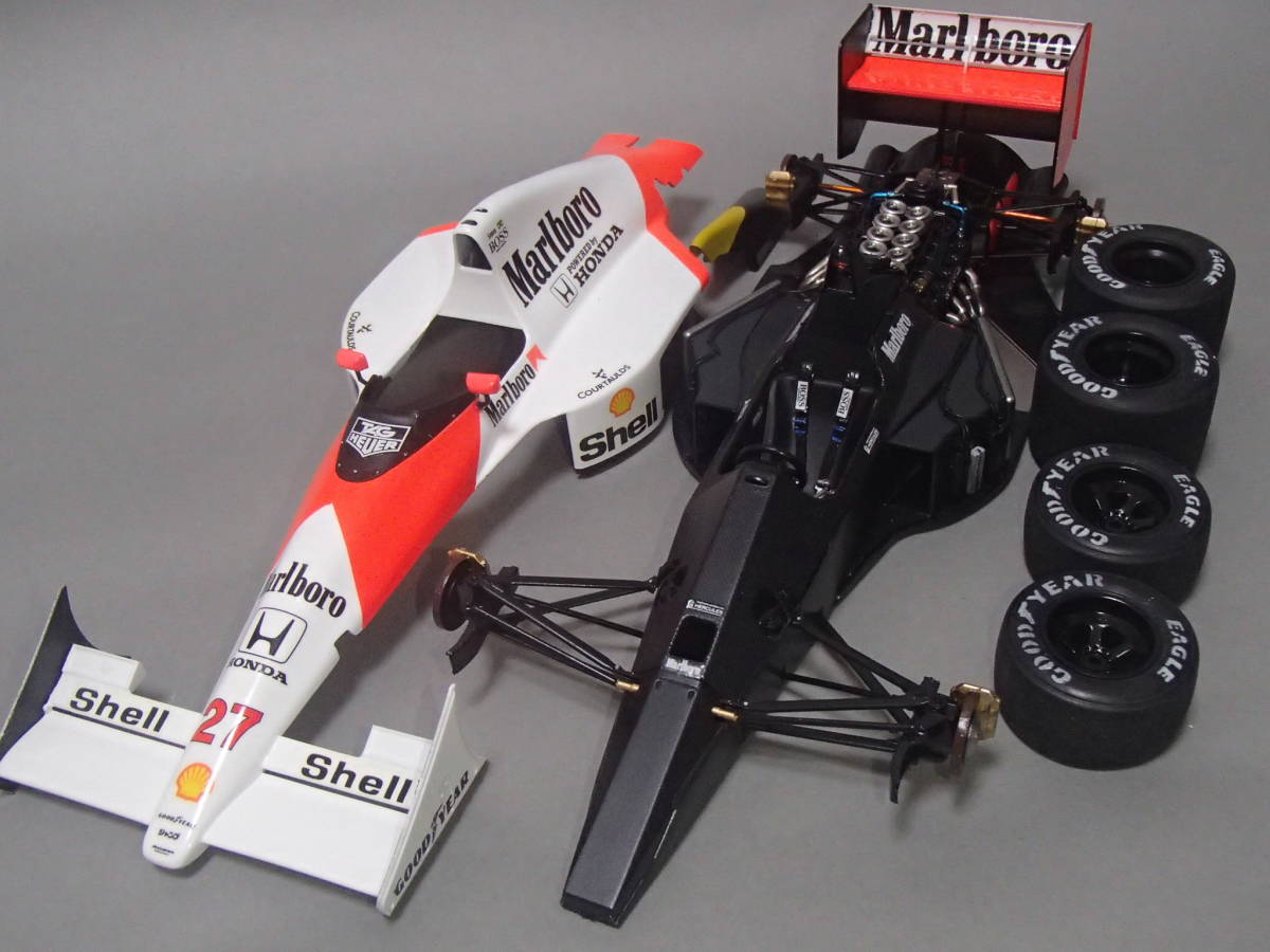 Tamiya 1 Mclaren Mp4 5b Final Product Case Attaching Real Yahoo Auction Salling