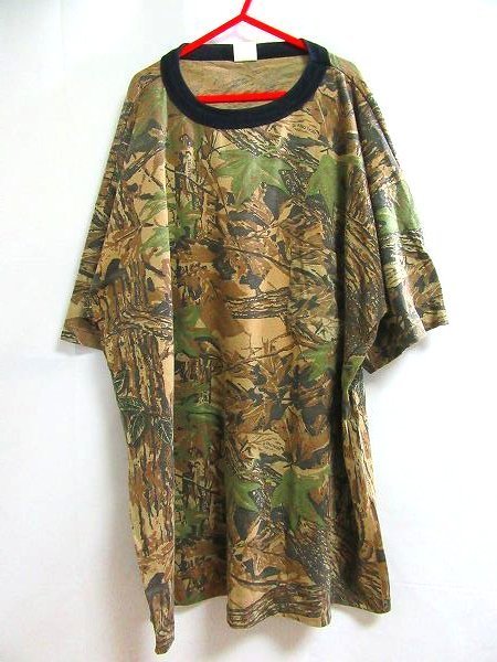 f5539n USA製 REALTREE ポケット付き 半袖Tシャツ XL 迷彩 カモフラ リアルツリー LOT 113 STYLE 601OLD vintage_画像1