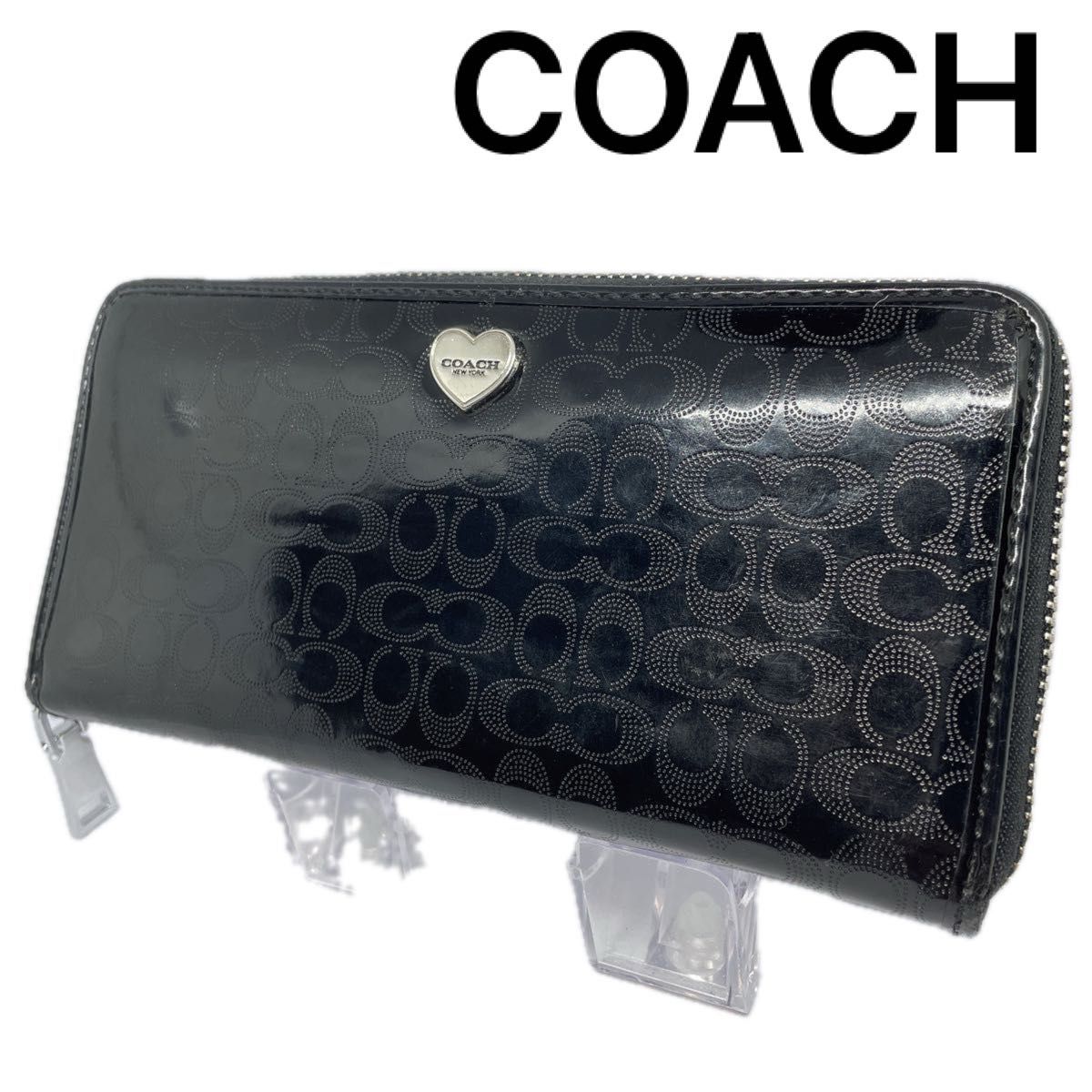COACH】コーチ シグネチャー 長財布 ラウンドファスナー COACH】コーチ シグネチャー 長財布 ラウンドファスナー