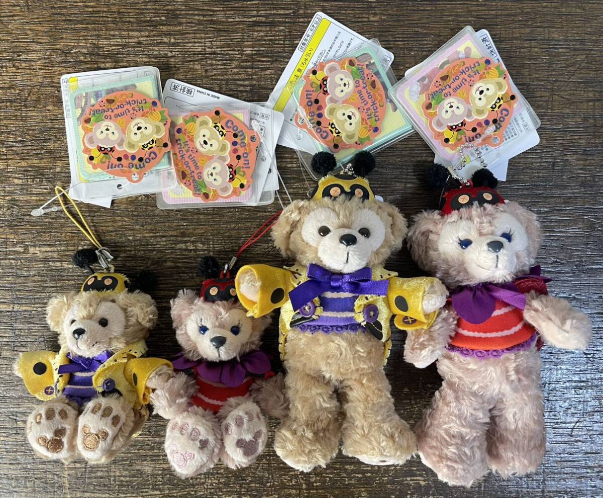 未使用品 東京ディズニーシー ハロウィン ダッフィー シェリーメイ てんとう虫 ぬいぐるみバッジ ぬいば ストラップ タグ付き TDS 10