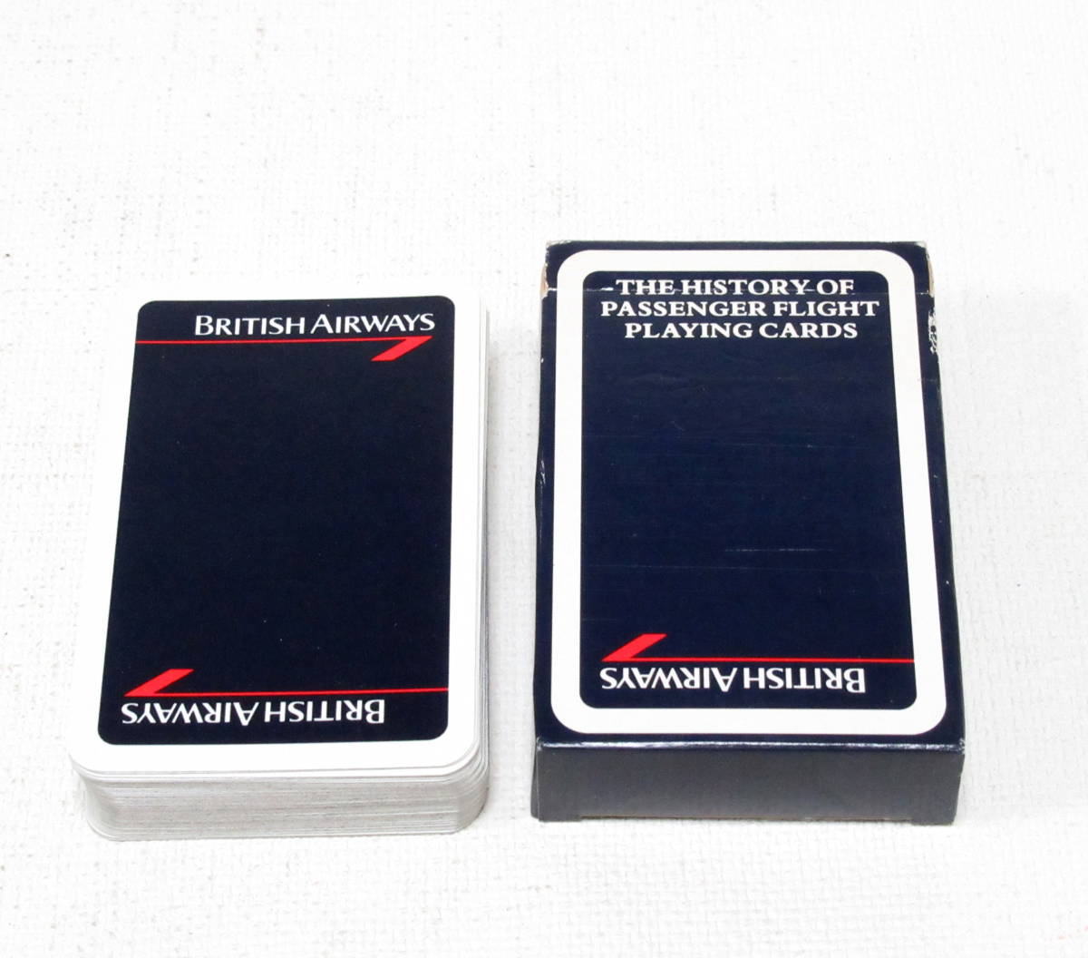 レトロ　ブリティッシュエアウェイズ トランプ BRITISH AIRWAYS 飛行機の写真入りTHE HISTORY OF PASSENGER FLIGHT/Vintage PLAYING CARDS_画像1