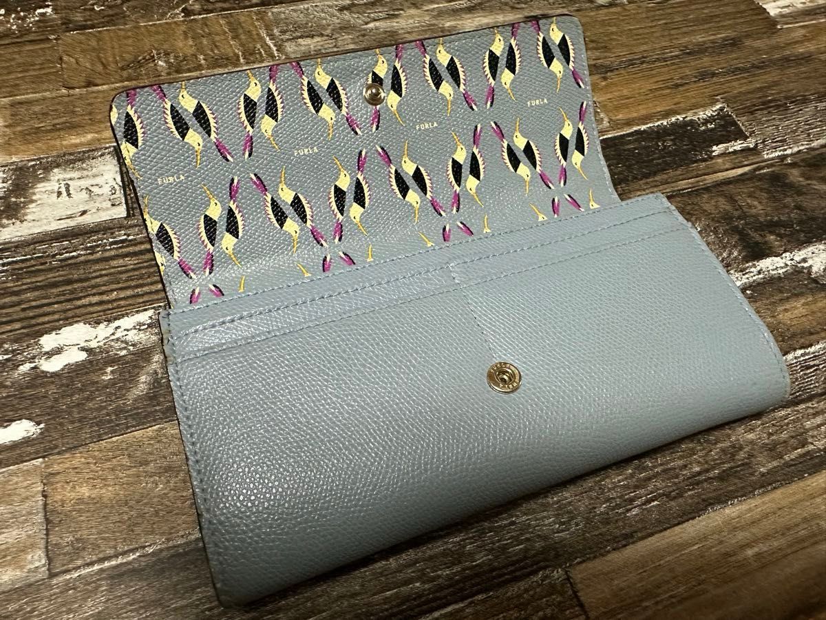 FURLA 長財布 くすみ ブルー 鳥柄|Yahoo!フリマ(旧PayPayフリマ) FURLA 長財布 くすみ ブルー 鳥柄|Yahoo!フリマ(旧PayPayフリマ)