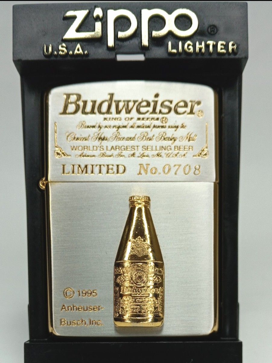 zi 77 バドワイザー ブラス ジッポー 新品・未使用】希少Budweiser/バドワイザー 限定 zippo ジッポー
