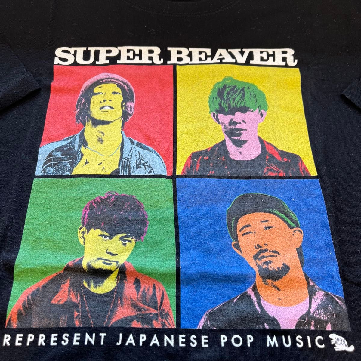 レア SUPER BEAVER Tシャツ ブラック バンドTシャツ 黒 XL レア SUPER BEAVER Tシャツ ブラック バンドTシャツ 黒 XL