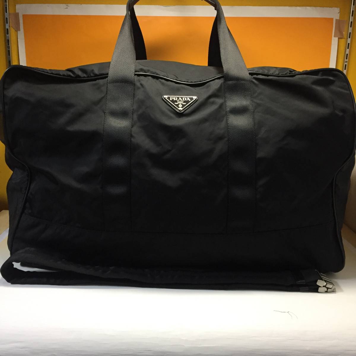 beautiful goods *PRADA* Prada nylon Boston bag 2way* black : Real Yahoo  auction salling