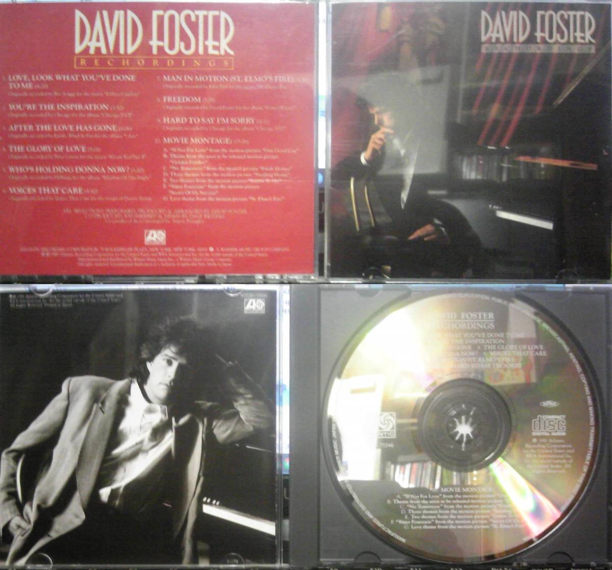 CD4 листов David Foster Rechordings & EVE Original Soundtrack & CHRISTMAS ALBUM & LOVE LIGHTS THE WORLD