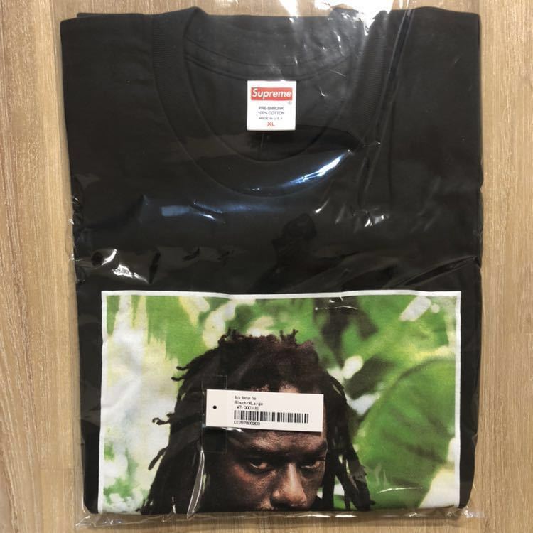 新品未使用 即発送可 黒 XL Supreme Buju Banton Tee BLACK シュプリーム ブジュ ブラック 国内正規_画像1