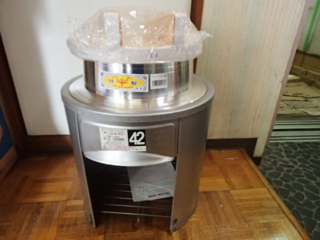 即落札 新品未使用 アルミ羽釜セット 30㎝ かまどセット 竈 即落札 新品未使用 アルミ羽釜セット 30㎝ かまどセット 竈