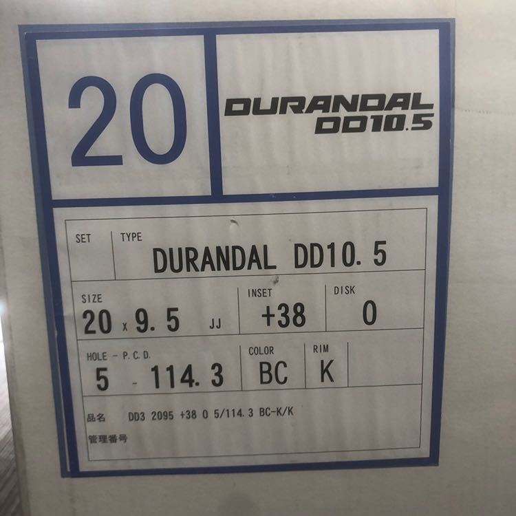 即納 展示品 ワーク WORK DURANDAL デュランダル DD10.5 20インチ 8.5j+38 9.5j+38 114.3/5H 21_画像4