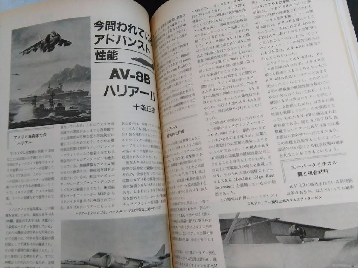 【K12】航空情報　1982年8月　F15J　ハリアー2　送料込_画像8