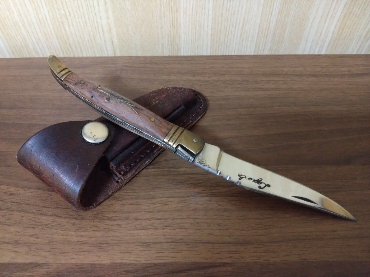 Vintage】ラギオール(ライヨール) 革製シース付 Vintage】ラギオール(ライヨール) 革製シース付