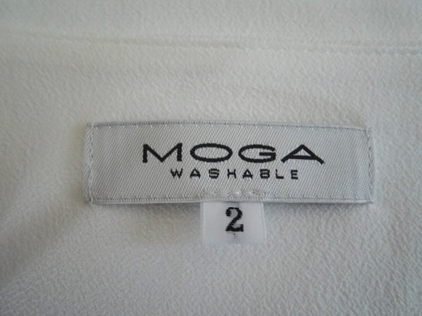 MOGA Moga no sleeve 2 -ply blouse pull over shirt white size 2