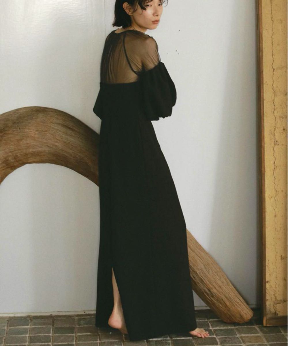 SOUFFLE SLEEVE GEORGETTE DRESS SOUFFLE SLEEVE GEORGETTE DRESS