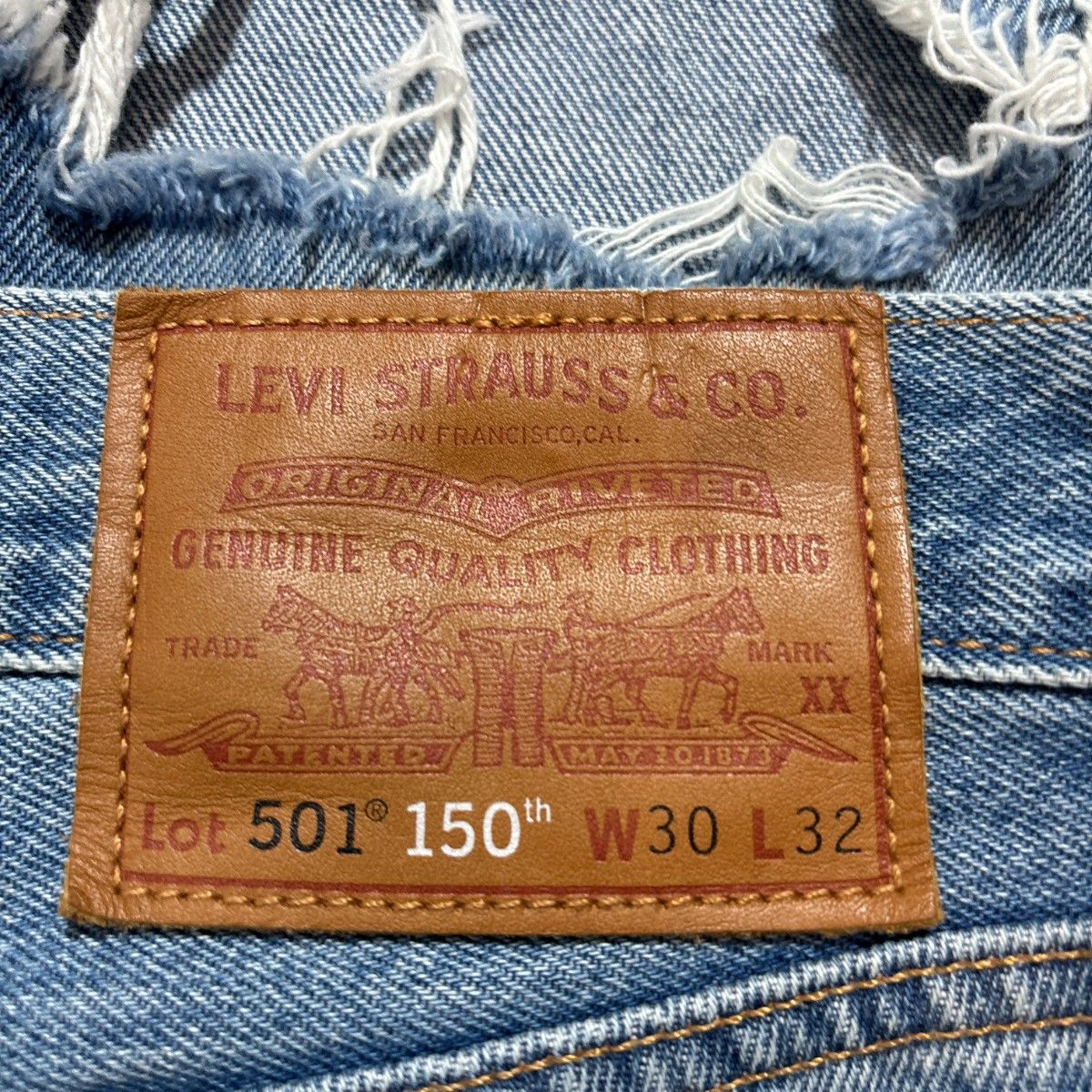 LEVI'S リーバイス 501 150周年記念 ダメージジーンズ デニム LEVI'S リーバイス 501 150周年記念 ダメージジーンズ デニム