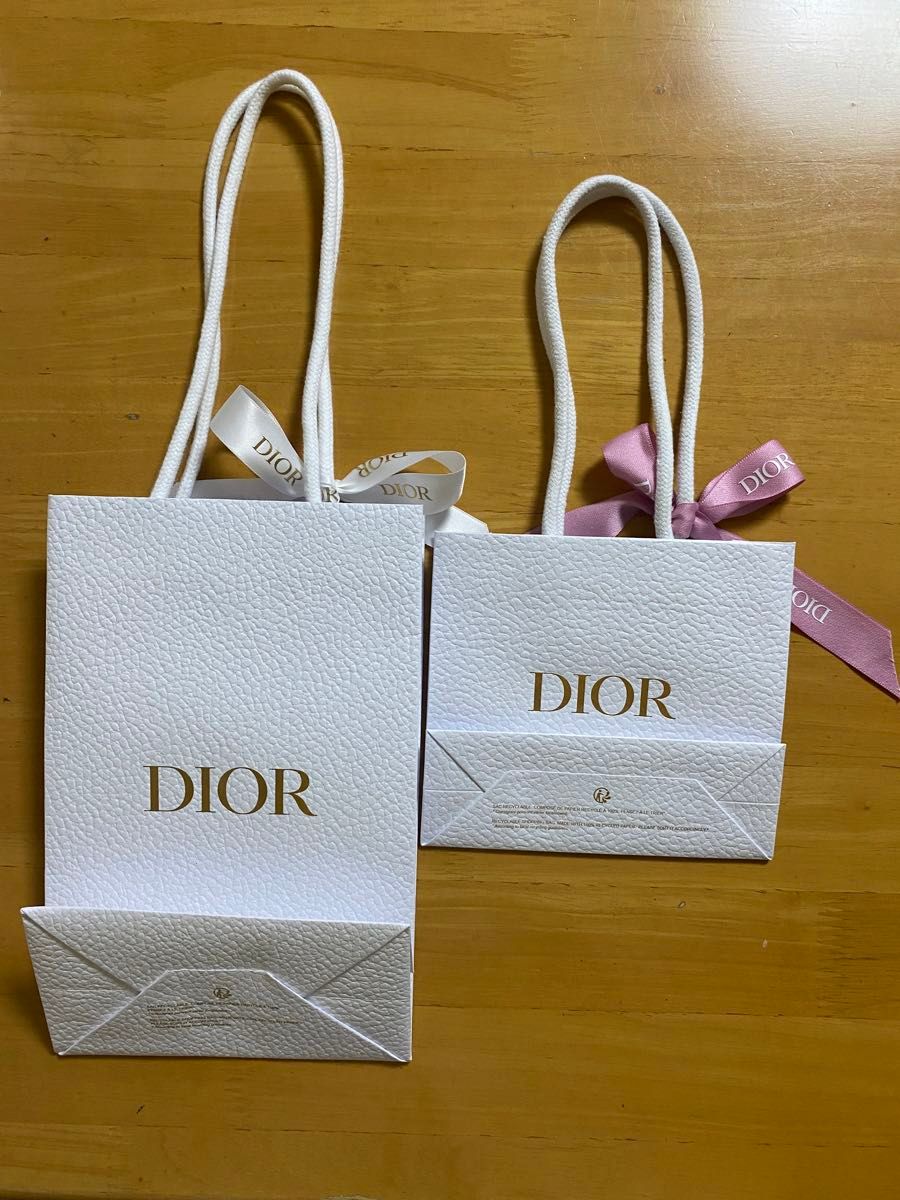 ショッパー】DIOR ディオール ショップ袋 袋 リボン付き 紙付き ショッパー】DIOR ディオール ショップ袋 袋 リボン付き 紙付き