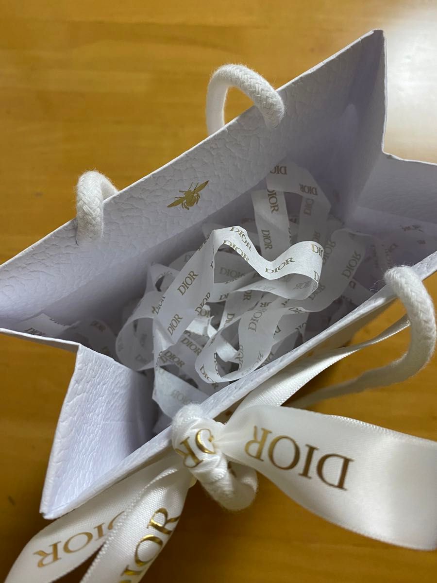 ショッパー】DIOR ディオール ショップ袋 袋 リボン付き 紙付き ショッパー】DIOR ディオール ショップ袋 袋 リボン付き 紙付き