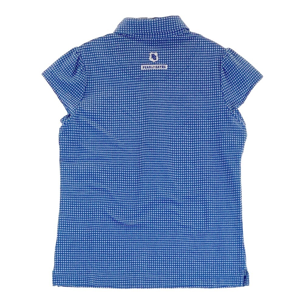 PEARLY GATES Pearly Gates polo-shirt with short sleeves badge .. pattern blue group 0 [240101245169] Golf wear lady's 