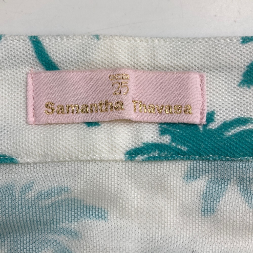 SAMANTHA THAVASA Samantha Thavasa UNDER25 skirt cocos nucifera. tree total pattern white group S [240101246973] Golf wear lady's 