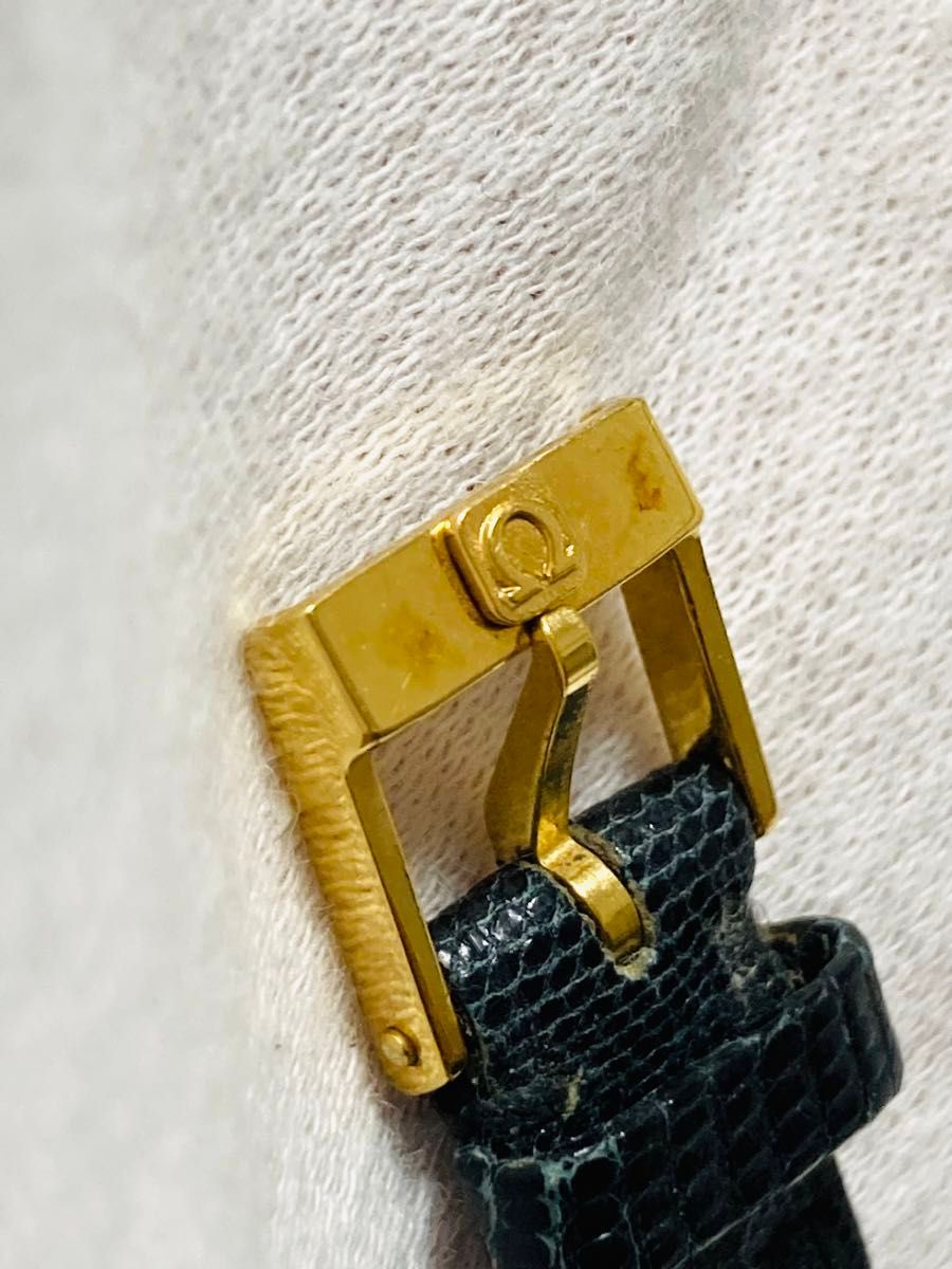 美品 OMEGA オメガ プッシュ式 ベルト純正 電池新品 レディース 美品 OMEGA オメガ プッシュ式 ベルト純正 電池新品 レディース