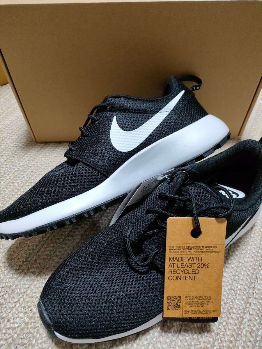新品 NIKE GOLF ローシ G 27cm ナイキ ゴルフシューズ 固定スパイク 黒×白 スニーカー 軽量 ブラック