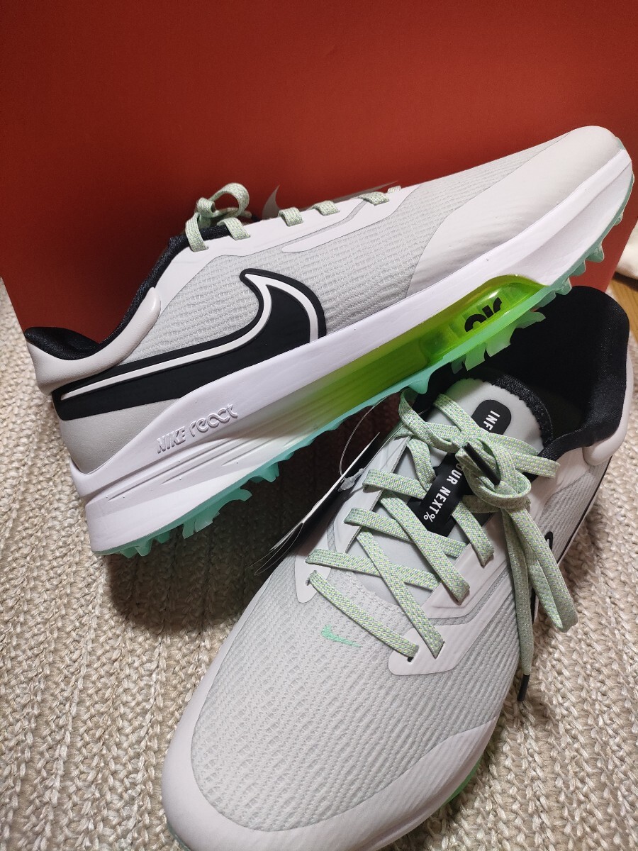 新品 定価22880 NIKE GOLF エアズーム インフィニティツアー NEXT % 28cm ナイキ ゴルフシューズ スパイク ホワイト 白 volt 防水 ボア