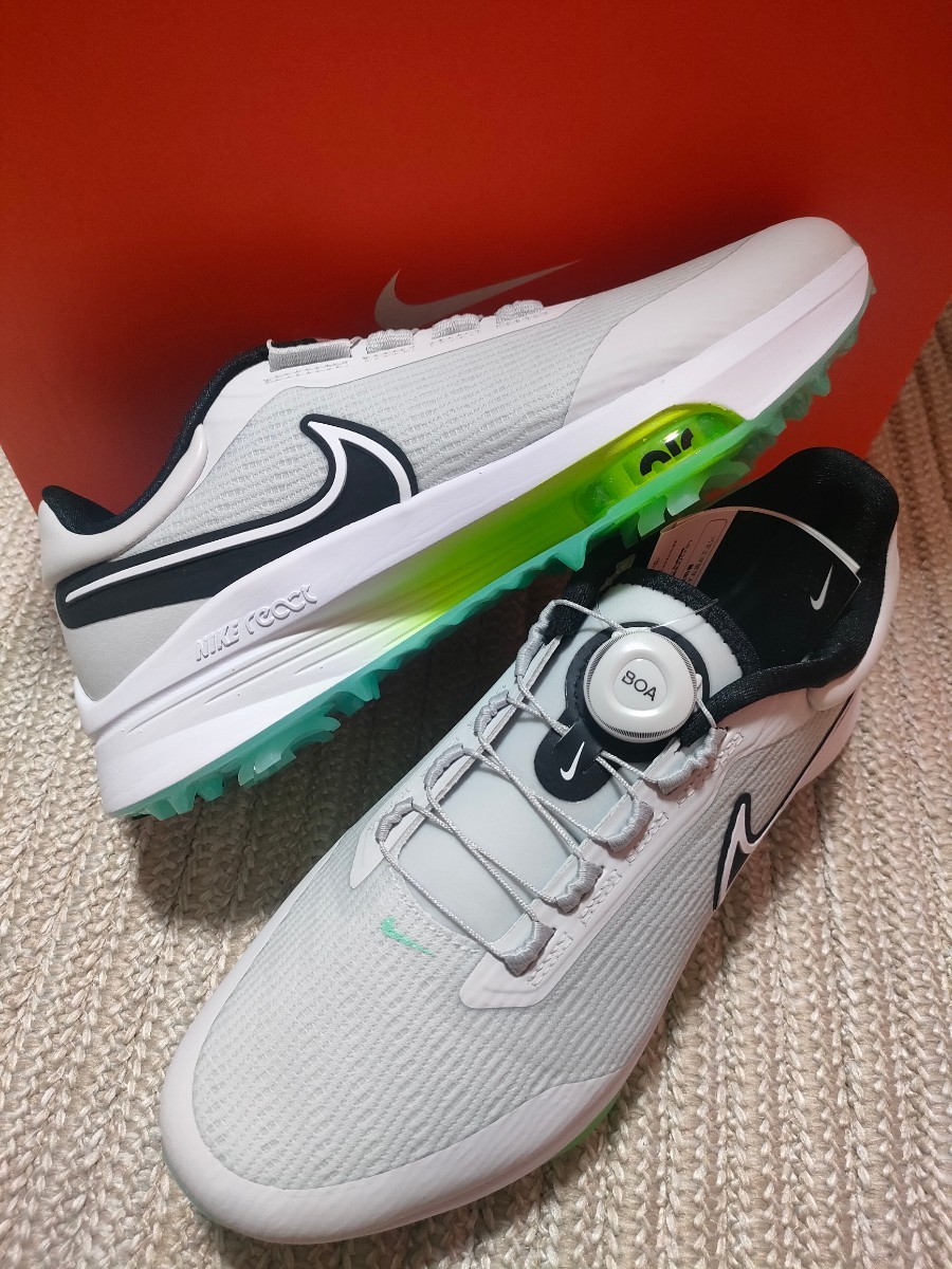 新品 定価27170 NIKE GOLF エアズーム インフィニティツアー NEXT % BOA 28cm ナイキ ゴルフシューズ スパイク ホワイト 白 防水 ボア