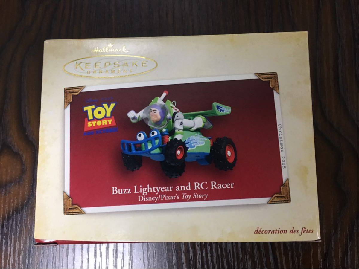 【開封済・未使用】トイストーリー クリスマスオーナメント BUZZ LIGHTYEAR AND RC RACER 2005年_画像6