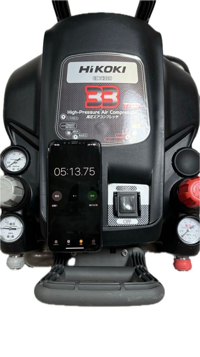 売切り 美品 HiKOKI さわモデル 高圧9Lコンプレッサー EC1433H 売切り 美品 HiKOKI さわモデル 高圧9Lコンプレッサー EC1433H