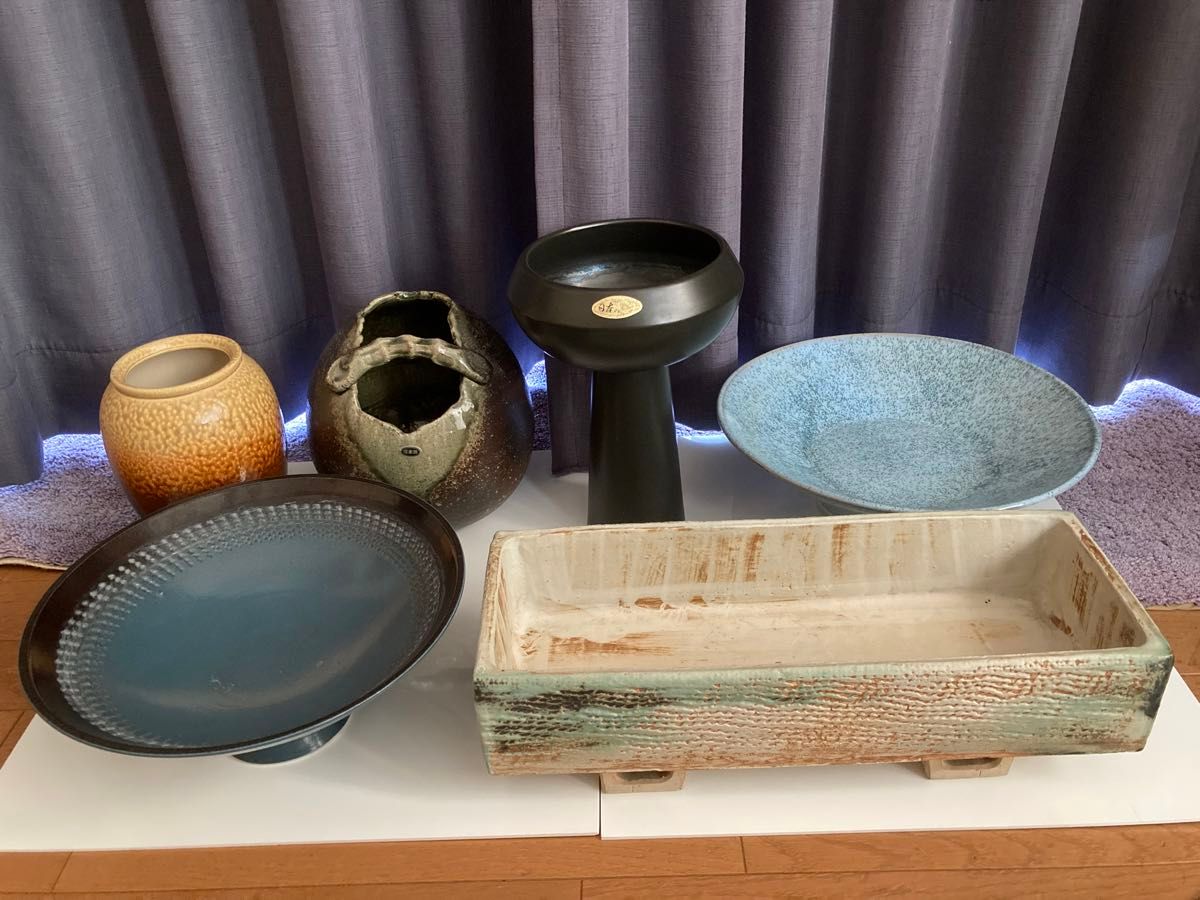 池坊 花器6点セット 生け花 花器 新品・中古色々 お稽古 IKENOBO 池坊 花器6点セット 生け花 花器 新品・中古色々 お稽古 IKENOBO