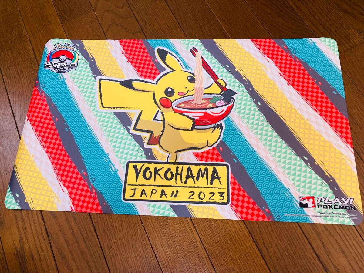 ポケモンカードWCS 2023 ヨコハマ限定 ピカチュウ プレイマット ポケモンカードWCS 2023 ヨコハマ限定 ピカチュウ プレイマット