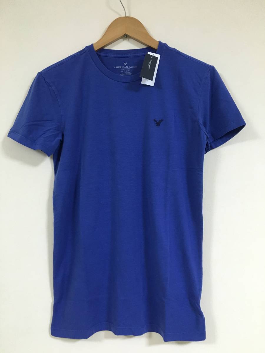 セール! 残りわずか 正規品 本物 新品 アメリカンイーグル クルーネック Tシャツ AMERICAN EAGLE リッチネイビー ブルー系 オシャレ M ( Lの画像2