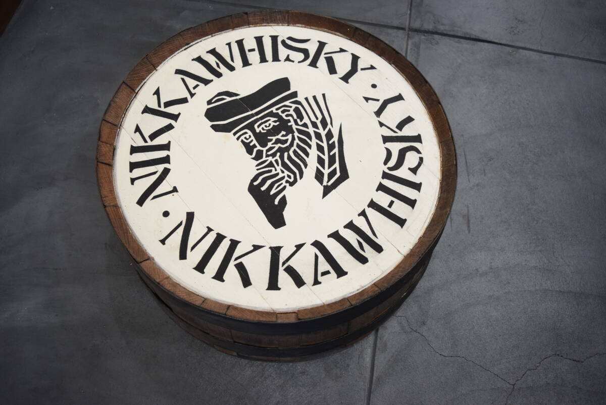 ニッカウイスキー 桶 樽型 木製看板 Nikka Whisky 酒屋 木製容器