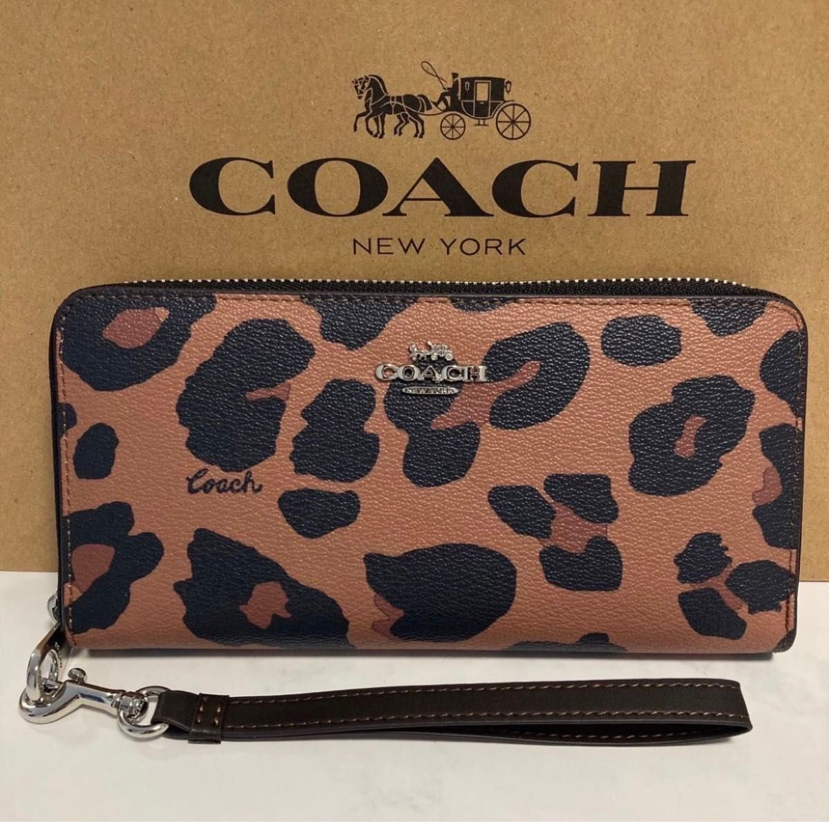 新品 COACH長財布 コーチ 長財布 レディース メンズ レオパード 新品 COACH長財布 コーチ 長財布 レディース メンズ レオパード