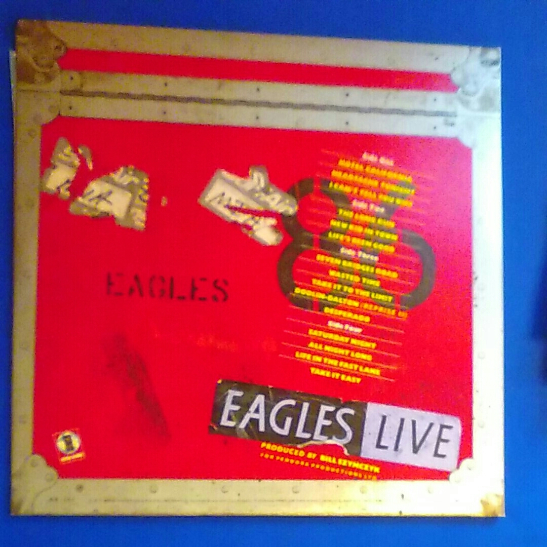 EAGLES LIVE 2枚組　LP レコード ポスター付き　BB-705 1980_画像2