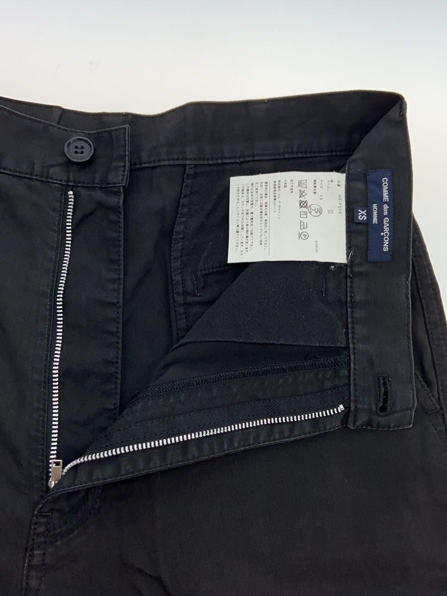 COMME des GARCONS HOMME◇ボトム/XS/コットン/BLK/無地/HF-P018 COMME des GARCONS HOMME◇ボトム/XS/コットン/BLK/無地/HF-P018